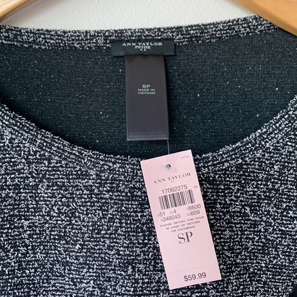 NWT Ann Taylor hourglass top with leather insets - Picture 3 of 6